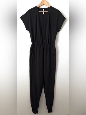 Lululemon Stretch Travel Woven Jumpsuit in Black